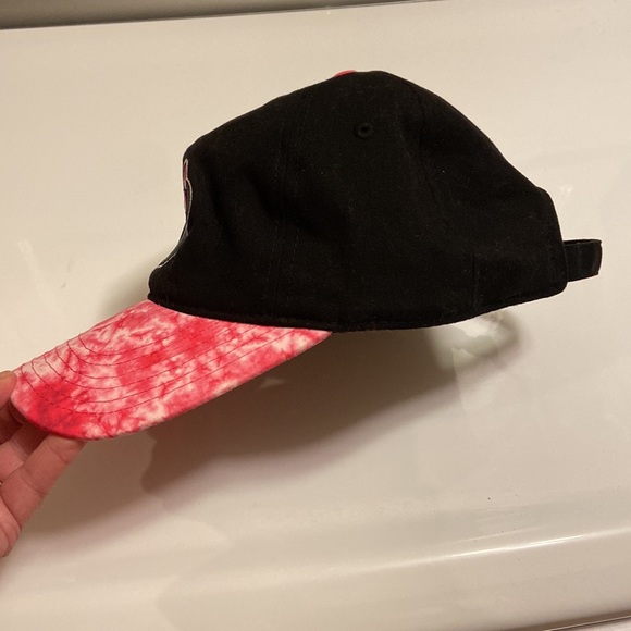 Disney Minnie Mouse Girls Hat, Black w/Pink Tye Dye, OSFA - Picture 7 of 13